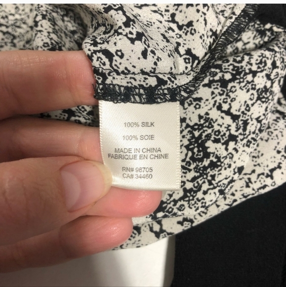 Rebecca Taylor Black and Gray Long Sleeve Top - Picture 9 of 11